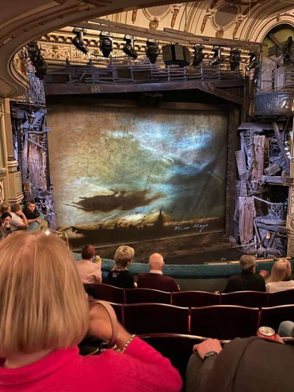 Sondheim Theatre, West End, section: Dress Circle, row: E, seat: 26