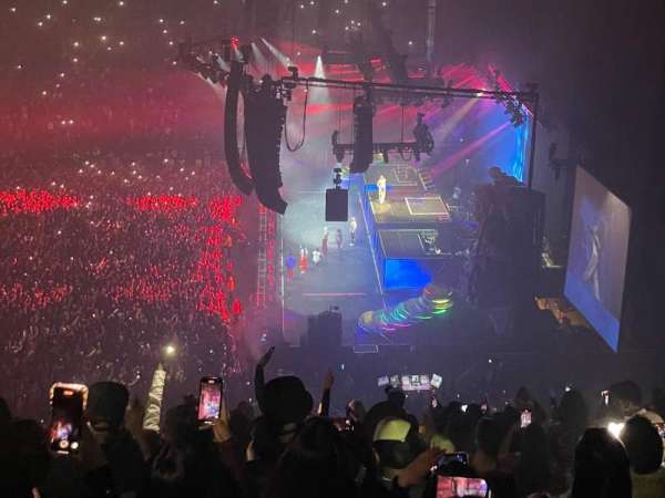 The O2, London, section: 421, row: Q, seat: 959