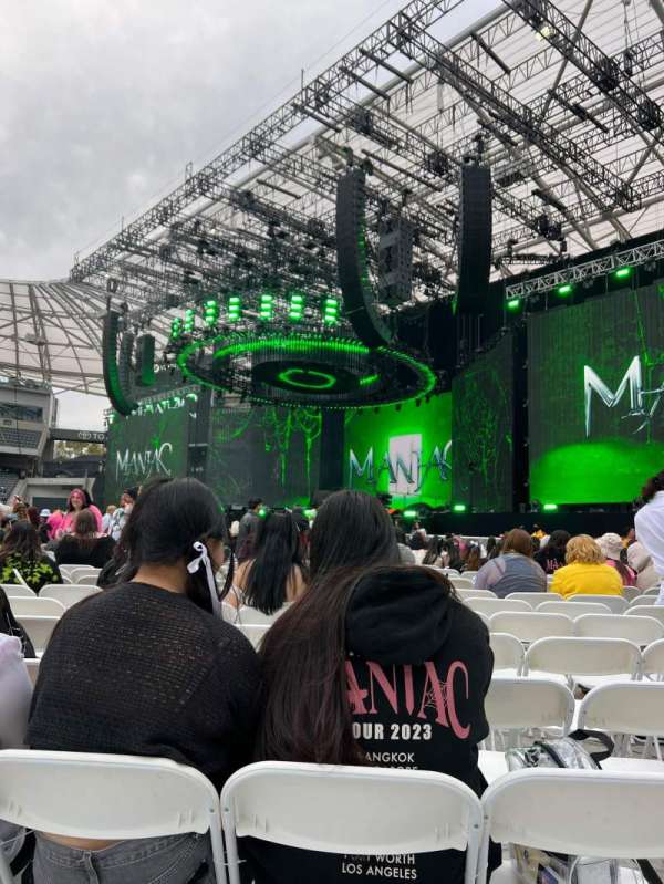 BMO Stadium, section: Floor A1, row: 19, seat: 25