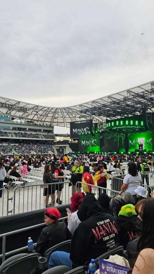 BMO Stadium, section: Figueroa Club B, row: D, seat: 9