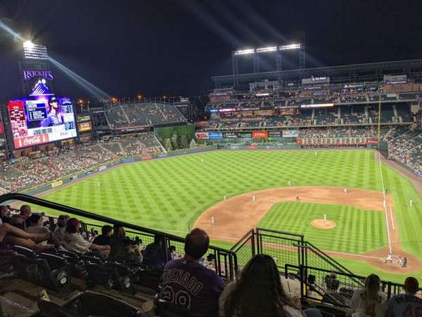 Coors Field, section: U335, row: 16, seat: 21