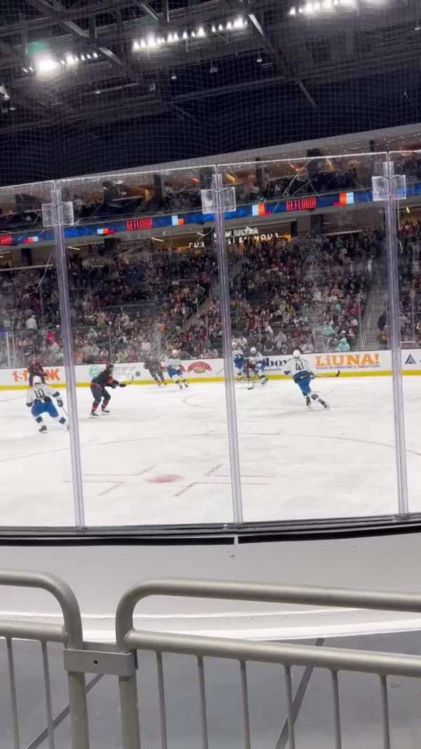 Acrisure Arena, section: 110, row: E, seat: 9-12