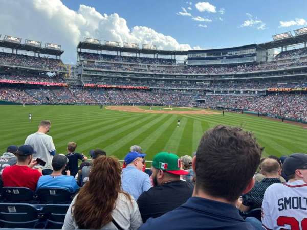 Nationals Park, section: 101, row: S, seat: 10
