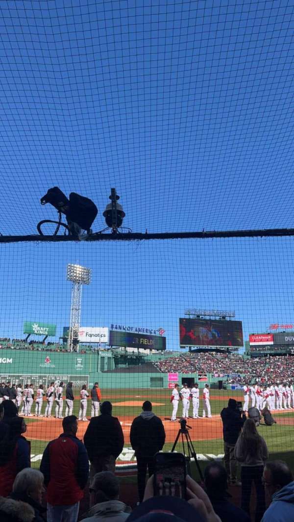 Fenway Park, section: Field Box 44, row: B, seat: 2