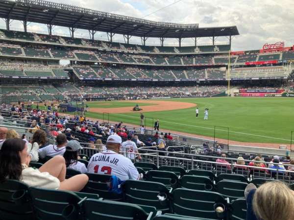 Truist Park, section: 112, row: 6, seat: 3