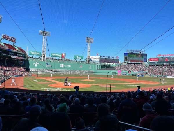 Fenway Park, section: Loge Box 127, row: DD, seat: 3