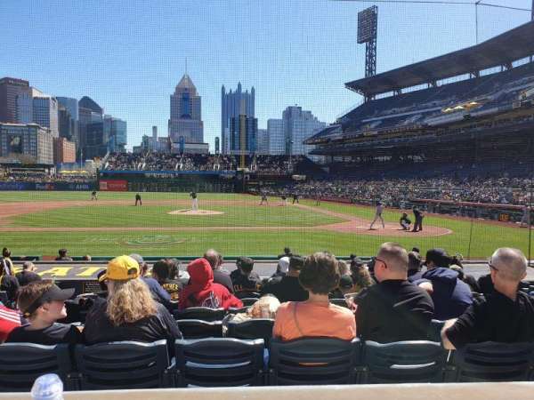 PNC Park, section: 121, row: A, seat: 3
