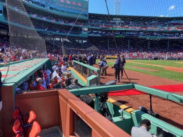 Fenway Park, section: Field Box 19, row: 2, seat: 4