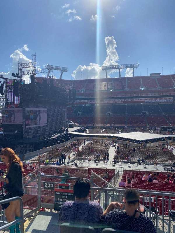 Raymond James Stadium, section: 234, row: D, seat: 2