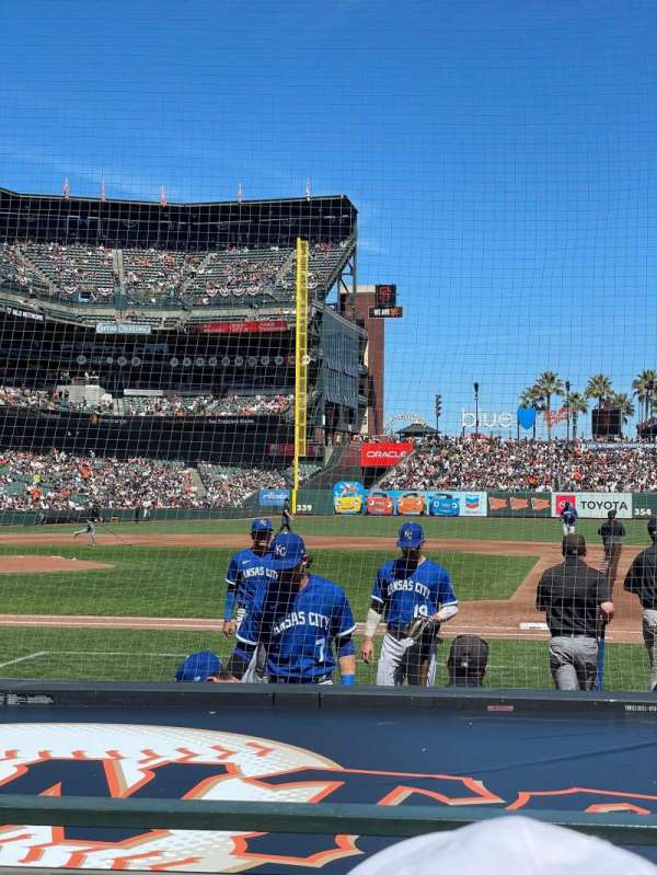 Oracle Park, section: 108, row: C, seat: 1