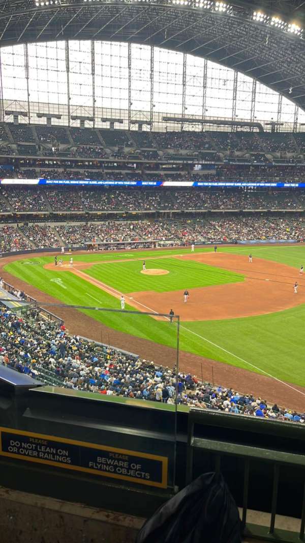 American Family Field, section: 310, row: 2, seat: 2