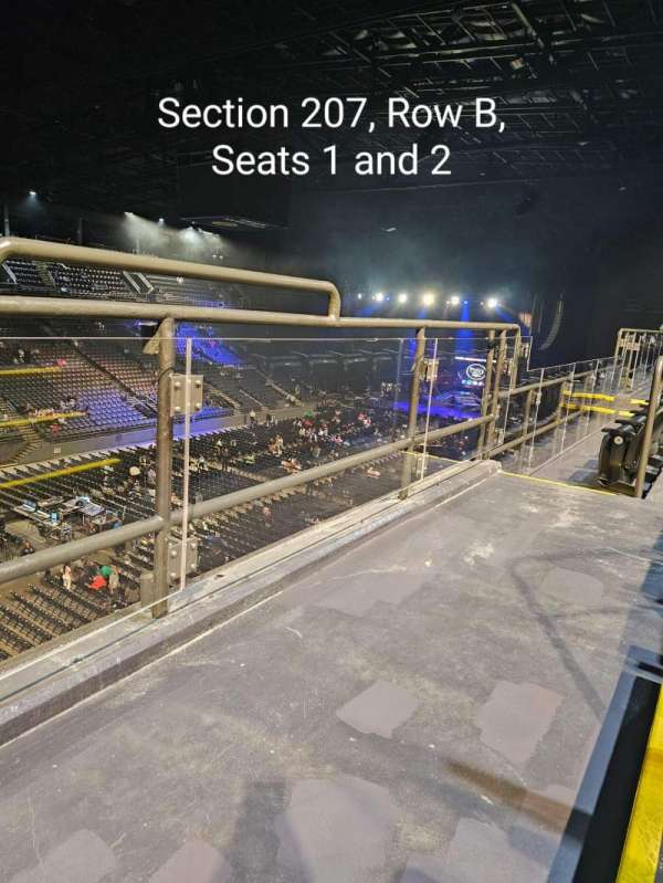 CFG Bank Arena, section: 207, row: B, seat: 1