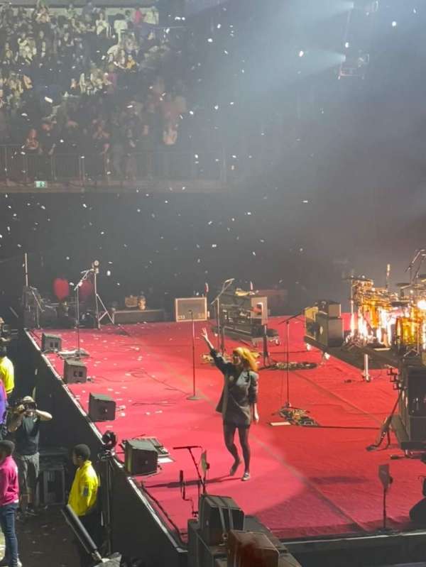The O2, London, section: 113, row: L, seat: 35