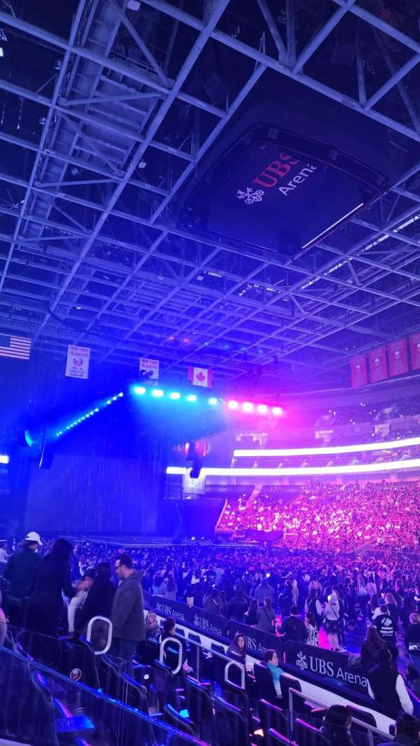 UBS Arena, section: 112, row: 8, seat: 5