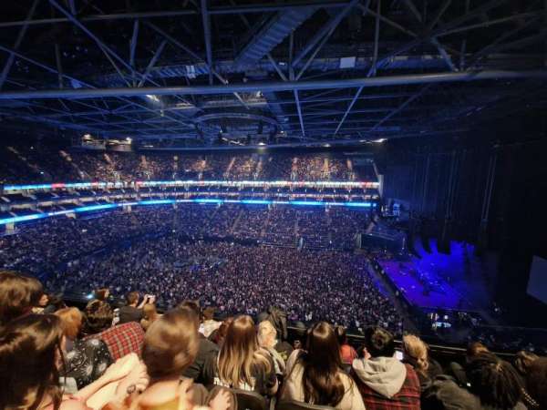 The O2, London, section: H, row: E, seat: 945