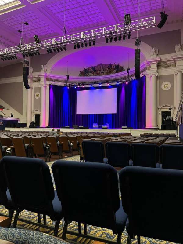 DAR Constitution Hall, section: Orchestra, row: CC, seat: 10