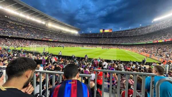 Camp Nou, section: 123, row: 3, seat: 1