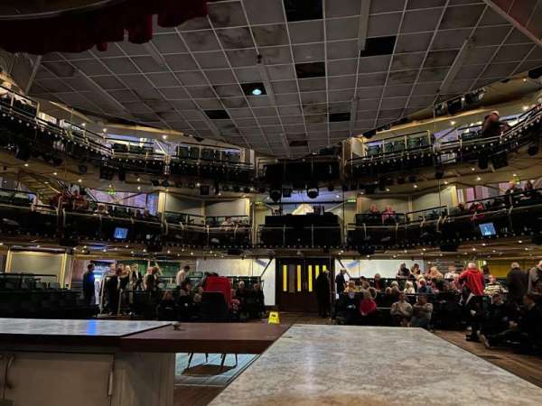 Royal Exchange Theatre, section: Stage level, row: D, seat: 34