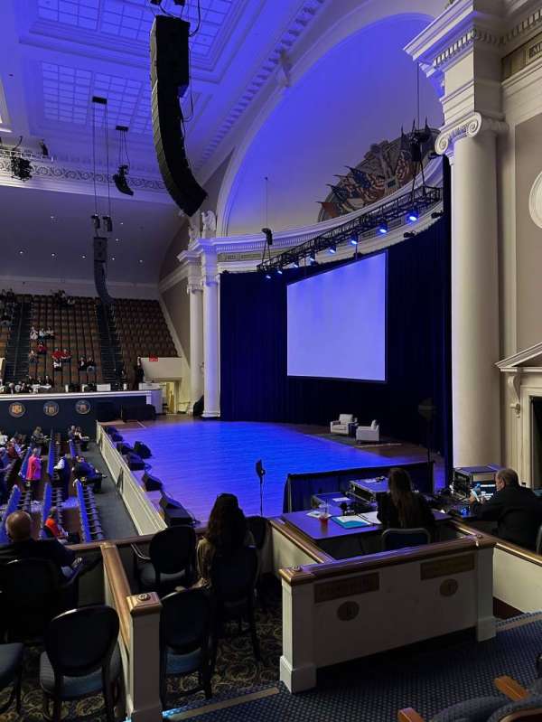 DAR Constitution Hall, section: B, row: C, seat: 4