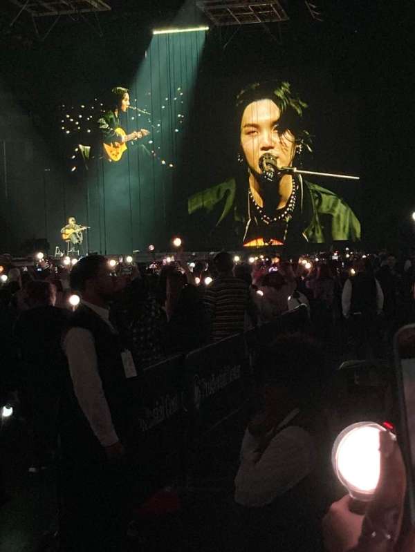Prudential Center, section: 6, row: 1, seat: 9