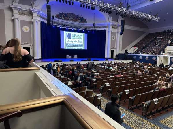 DAR Constitution Hall, section: Box 25, row: A