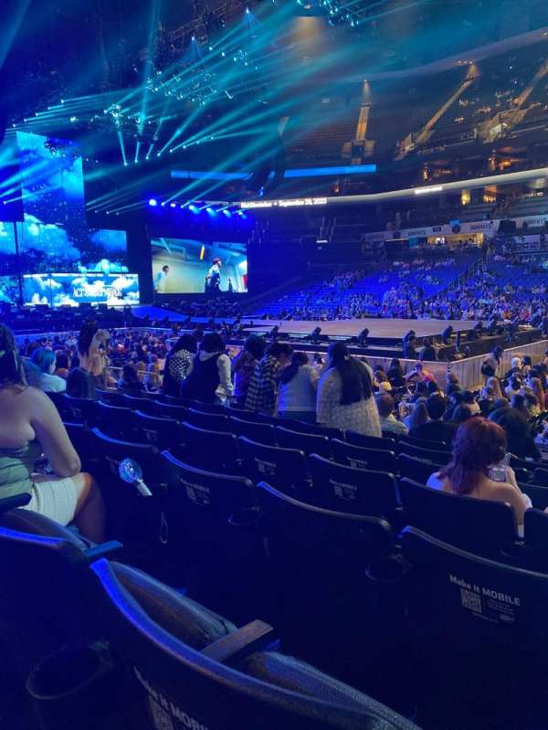 Spectrum Center, section: 104, row: I, seat: 6