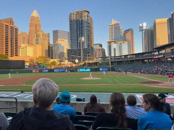 Truist Field, section: 114, row: J, seat: 10