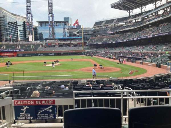 Truist Park, section: 128, row: 3, seat: 17