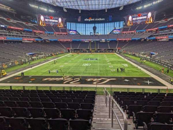 Allegiant Stadium, section: 122, row: 31, seat: 1