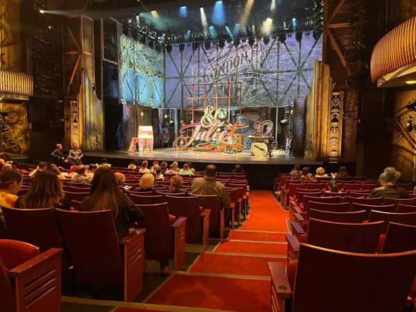Stephen Sondheim Theatre, section: Orchestra R, row: P, seat: 2