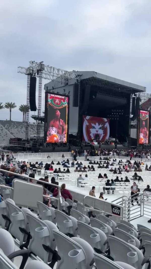 Snapdragon Stadium, section: C106, row: 8, seat: 2