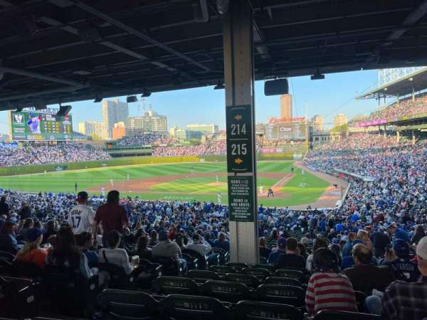 Wrigley Field, section: 215, row: 14, seat: 5