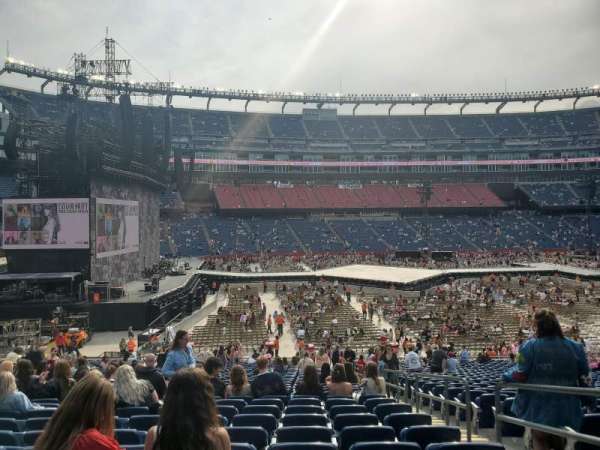 Gillette Stadium, section: 113, row: 34, seat: 3
