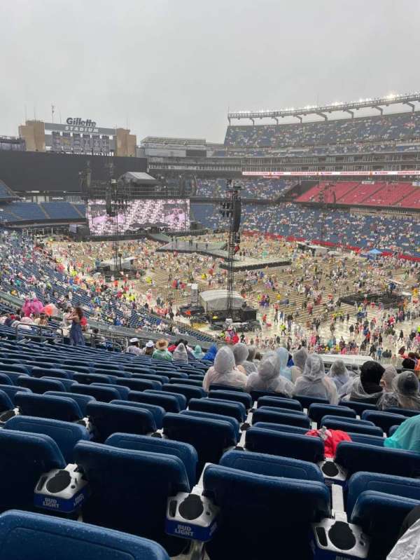 Gillette Stadium, section: 203, row: 23, seat: 12