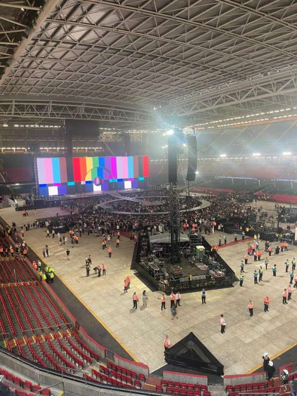 Principality Stadium, section: U24, row: 1, seat: 15