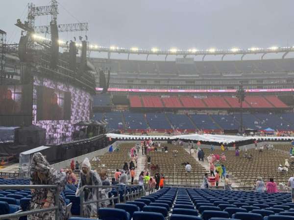 Gillette Stadium, section: 112, row: 20, seat: 18