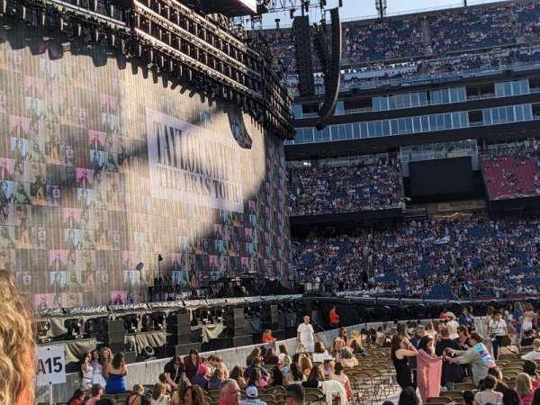 Gillette Stadium, section: 112, row: 2, seat: 17