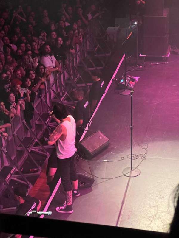The Fillmore Silver Spring, section: Balcony, row: B, seat: 3