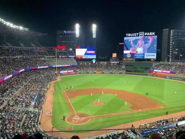 Truist Park, section: 324, row: 5, seat: 7