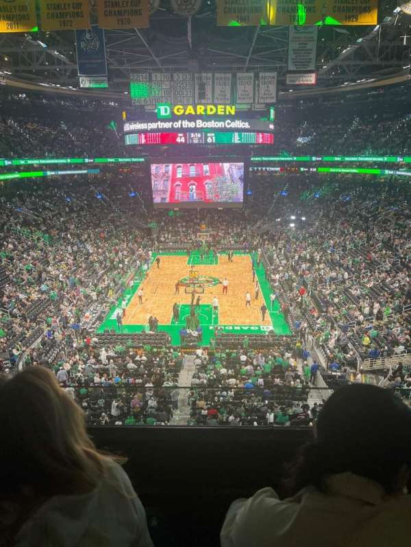 TD Garden, section: 323, row: 2, seat: 16