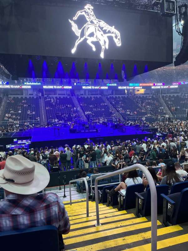 MVP Arena, section: 106, row: J, seat: 1