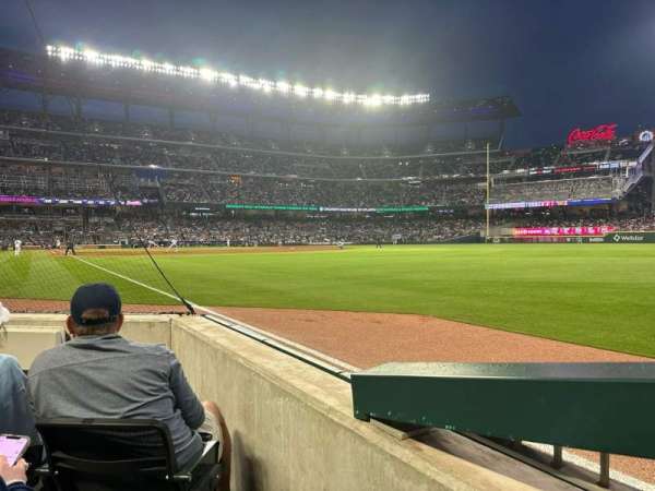 Truist Park, section: 10, row: 4, seat: 14