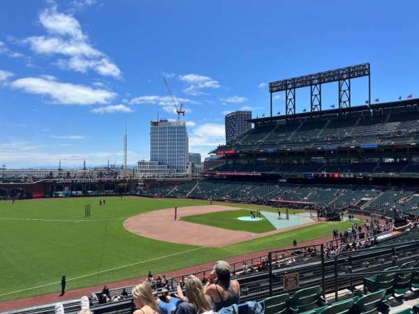 Oracle Park, section: 228, row: E, seat: 7