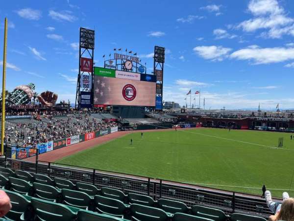 Oracle Park, section: 228, row: E, seat: 7