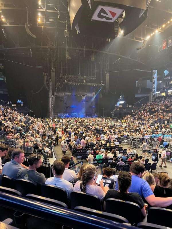 Bridgestone Arena, section: 119, row: A, seat: 8