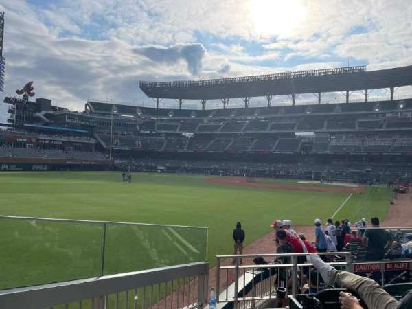 Truist Park, section: 143, row: D, seat: 4