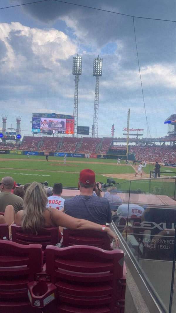 Great American Ball Park, section: 119, row: M, seat: 4