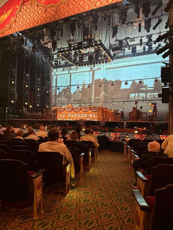 Bernard B. Jacobs Theatre, section: Orchestra R, row: I, seat: 2