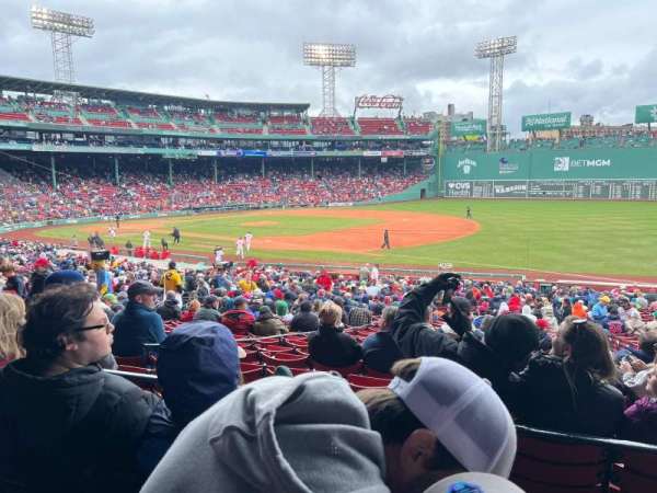 Fenway Park, section: grandstand 12, row: 3, seat: 3