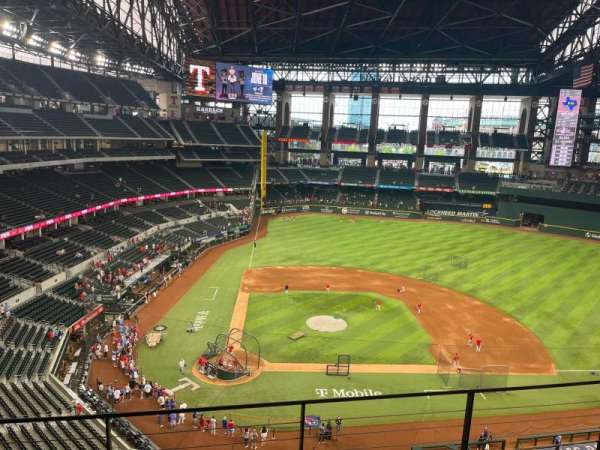 Globe Life Field, section: 222, row: 3, seat: 1